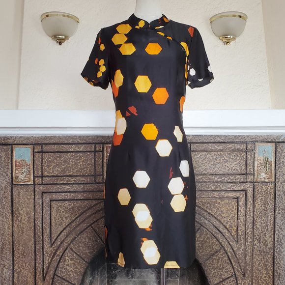 Christmas Tree Lights Qipao/Cheongsam Style Dress - Picture 8 of 14